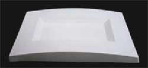 Slumping mold for glass platters,trays,convex,ca. 25 x 35 cm,h. ca. 1,5 cm