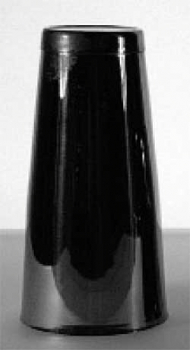 Vase former,metal mold,stainless steel,Ø ca. 8,9 cm,height ca. 17,8 cm