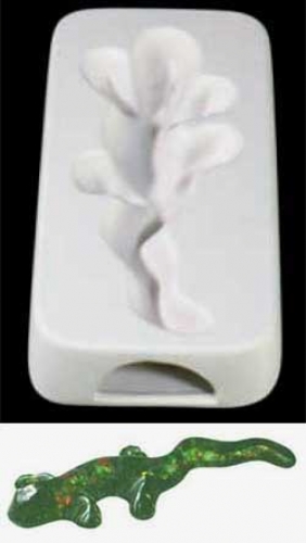 Casting mold " Newt , Salamander ",inside ca. 14 x 5,8 cm