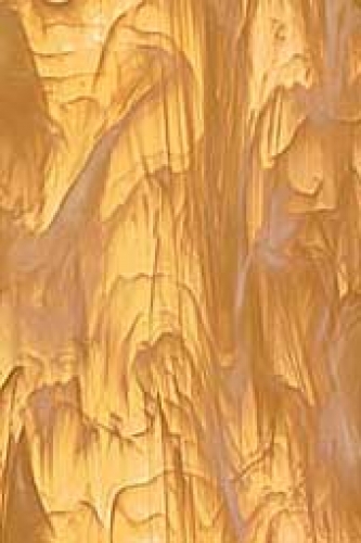 Oceanside Glass,COE 96,Sp 319-02 F,translucent,pale amber,wispy,ca. 20 x 30 cm,item number 9700116.