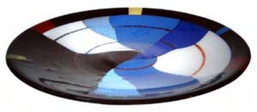 Pattern glass bowl " V 110902 " in original size,with firing cycle