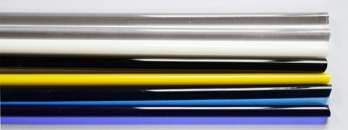 System 96 - Kit,glass rods,7 pieces,2 x clear,5 x coloured,Ø 4 - 6 mm