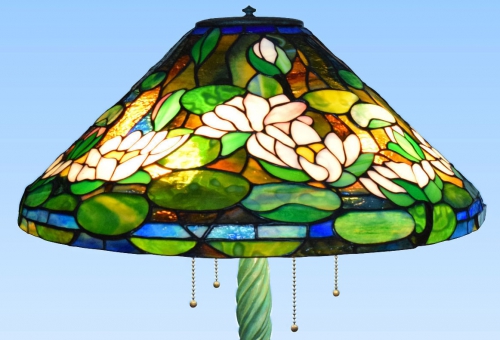 Tischleuchte,Replikatleuchte " Waterlily ",T 1490,Ø ca. 51 cm