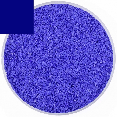Optul Glass,float frit,granulate 3,medium,COE 82,opaque,dark blue,code 3045,100 g,item number 3591123.