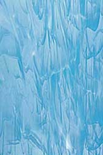 Oceanside Glass,COE 96,Sp 833-91 F,semi translucent,sky blue,wispy,ca. 20 x 30 cm,item number 9700244.