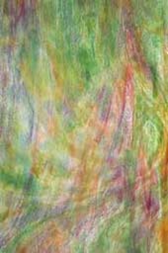 Youghiogheny Glass,Y 1574 SP,stipple,green,pink,amber,ca. 20 x 30 cm