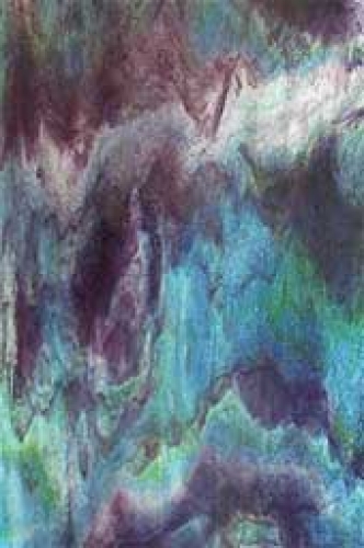 Youghiogheny Glass,Y 1634 SP,stipple,purple,blue,green,ca. 20 x 30 cm