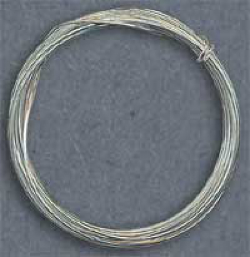 Silver wire,soft,diameter ca. 1 mm,length ca. 1 m,item number 4105NW.