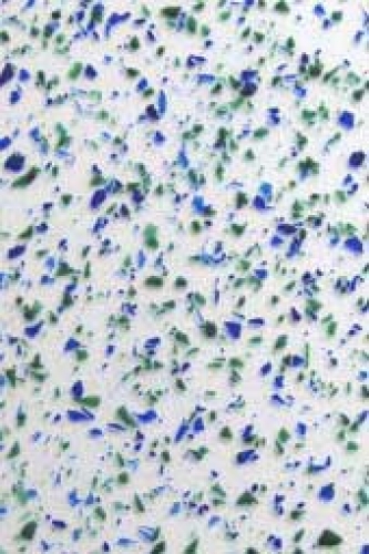 Caha 07,float glass with confetti,green,blue,ca. 20 x 30 cm