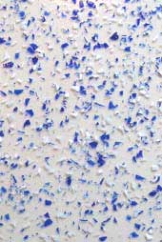 Caha 09,float glass with confetti,blue,white,ca. 20 x 30 cm