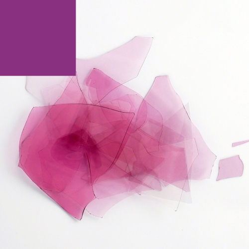 Optul Glass,confetti for float glass,COE 82,transparent,gold violet,code 4015,ca. 100 g,item number 3590050.