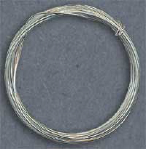 Silver wire,hard,diameter ca. 0,5 mm,length ca. 1 m,item number 4105DH.
