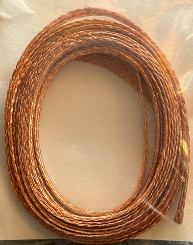 Copper cord,width ca. 4 mm,length ca. 2 m