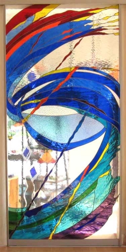 Door panel,sliding door," Splash ",height ca. 203 cm,width ca. 97 cm