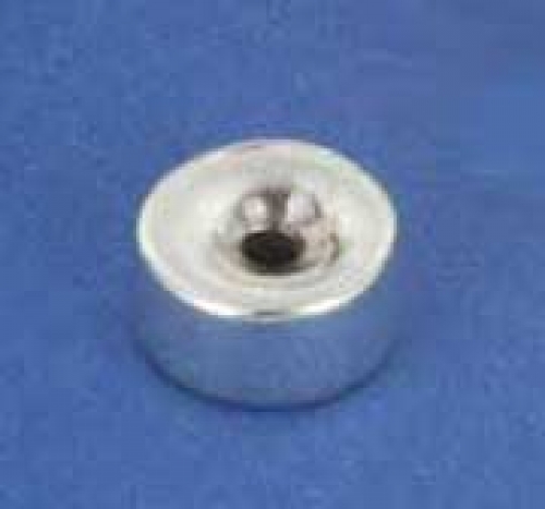 Intermediate part,Sterling Silver,disc,both sides konkav,Ø ca. 7 mm