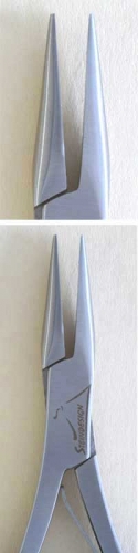 Flat pliers for crushing,pointed in front," Slimeline "