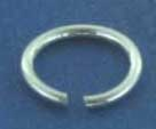 Bending rings,round,Sterling Silver,thickness ca. 0,7 mm,Ø ca. 6 mm,10 pcs.
