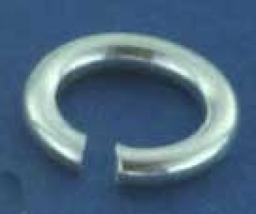 Bending rings,round,Sterling Silver,thickness ca. 1,3 mm,Ø ca. 8 mm,10 pcs.