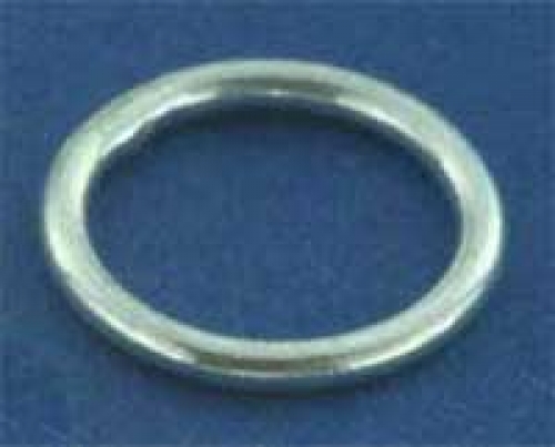 Ring,closed,Sterling Silver,thickness ca. 1 mm,Ø ca. 9 mm