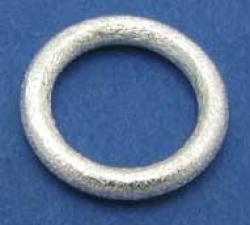 Ring,closed,Sterling Silver,brushed,thickness ca. 1,5 mm,Ø ca. 14 mm