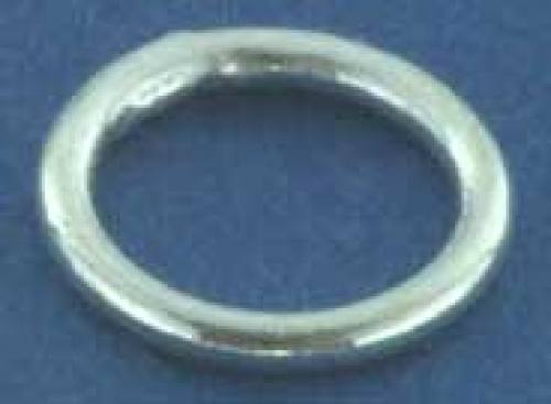Rings,closed,Sterling Silver,thickness ca. 0,7 mm,Ø ca. 6,4 mm,50 pieces