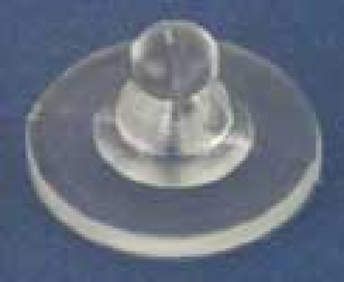 Stopper for ear stud,plastic,Ø ca. 11,5 mm