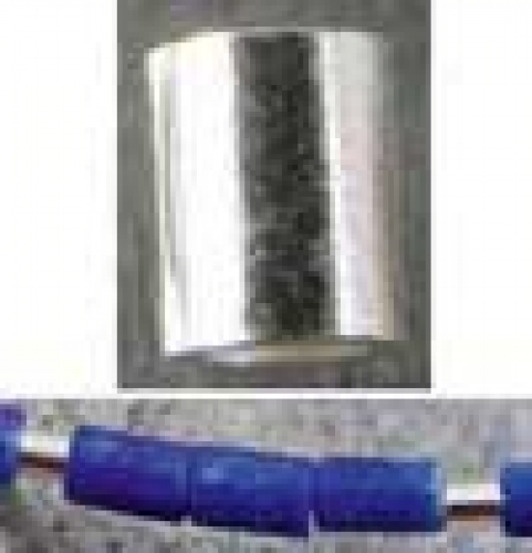 Intermediate parts,Silver,tubes,straight,Ø ca. 2,5 mm,length ca. 3 mm,10 pcs.