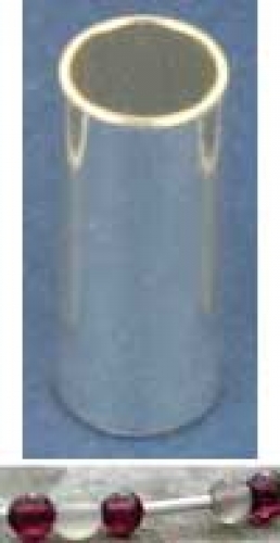 Intermediate parts,Silver,tubes,straight,Ø ca. 4 mm,length ca. 10 mm,10 pcs.