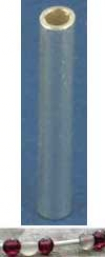 Intermediate parts,Silver,tubes,straight,Ø ca. 2 mm,length ca. 15 mm,10 pcs.