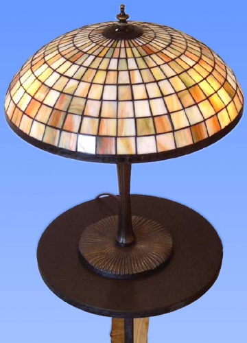 Table lamp,replica lamp " Parasol ",T 1520-16,Ø ca. 16"