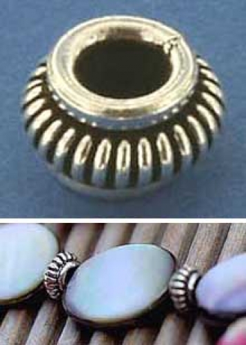 Zwischenteil,Ethno-Stil,Sterling Silber,Ring,geringelt,Ø ca. 7 mm