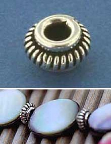 Zwischenteil,Ethnostil,Sterling Silber,Ring,geringelt,Ø ca. 6 mm
