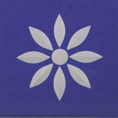 Friesecke , ca. 8 x 8 cm , blau , " Stern "
