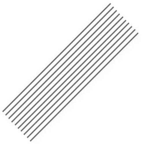 Bead making rods,stainless steel,length ca. 250 mm,Ø ca. 2 mm,10 pcs.