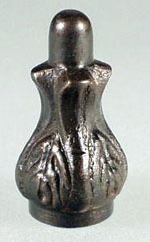 Endknopf " Knospe " , M 10 x 1 , brüniert , H. ca. 33 mm