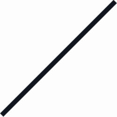 Optul Glass,float stringer,COE 82,transparent,black,code 0025,diameter ca. 2 mm,length ca. 25 cm,10 pieces,item number 3591560-25.