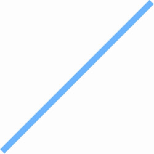 Optul Glass,float stringer,COE 82,transparent,light blue,code 0052,diameter ca. 2 mm,length ca. 25 cm,10 pieces,item number 3590360-25.