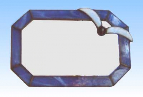 Mirror " Swallow ",ca. 13 x 19 cm