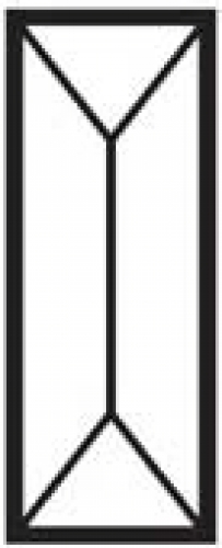 Bevel,pencil,rectangle,ca. 3/4 x 2",ca. 19,05 x 50,8 mm