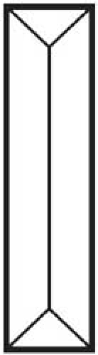 Bevel,pencil,rectangle,ca. 1 x 4",ca. 25,4 x 101,6 mm