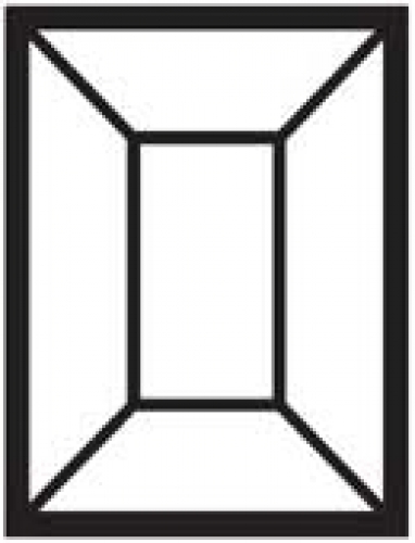 Bevel,straight,rectangle,ca. 1 1/2 x 2",ca. 38,1 x 50,8 mm
