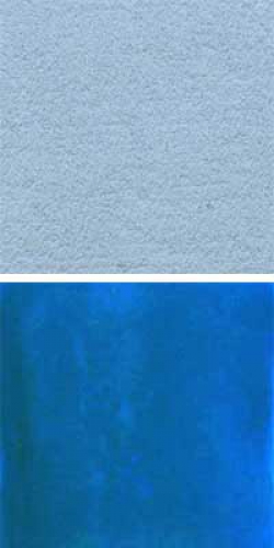 Optul Glass,float powder,COE 82,dark aquamarine,transparent,code 0098,100 g,item number 3592320.Carmen Harusta,Glasinsel ®,Goettingen,Germany.