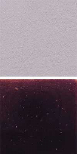 Optul Glass,float powder,COE 82,dark violet,transparent,code 0116,100 g,item number 3590220.Carmen Harusta,Glasinsel ®,Goettingen,Germany.