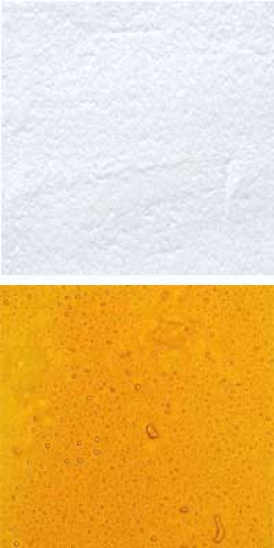 Optul Glass,float powder,COE 82,transparent,orange,code 1025,100 g,item number 3592820.Carmen Harusta,Glasinsel ®,Goettingen,Germany.
