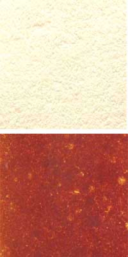 Optul Glass,float powder,COE 82,dark red,transparent,code 1055,1 kg,item number 3589810.Carmen Harusta,Glasinsel ®,Goettingen,Germany.