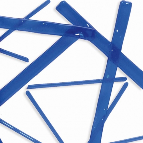 Oceanside glass noodle,System 96,COE 96,cobalt blue,transparent,code 136,length ca. 43 cm,1 piece,item number 9685300.