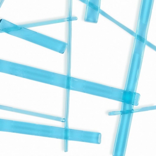 Oceanside glass noodle,System 96,COE 96,sky blue,transparent,code 5331,length ca. 43 cm,1 piece,item number 9686142.