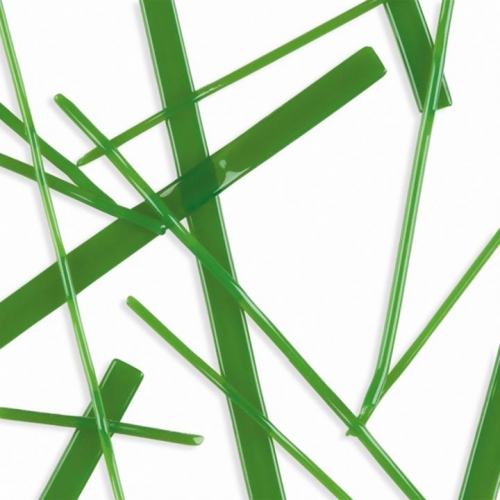 Oceanside glass noodle,System 96,COE 96,fern green,opaque,code 755,length ca. 43 cm,1 piece,item number 9686111