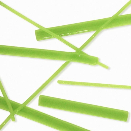 Oceanside glass noodle,System 96,COE 96,lime green,opaque,code 8261,length ca. 43 cm,1 piece,item number 9686151.