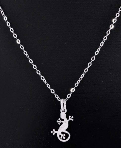 Anchor chain,with spring ring,925 Sterling Silver,rhodium-plated,flat,link size ca. 1,6 mm,length ca. 34 cm,item number 2222YR,(application example).